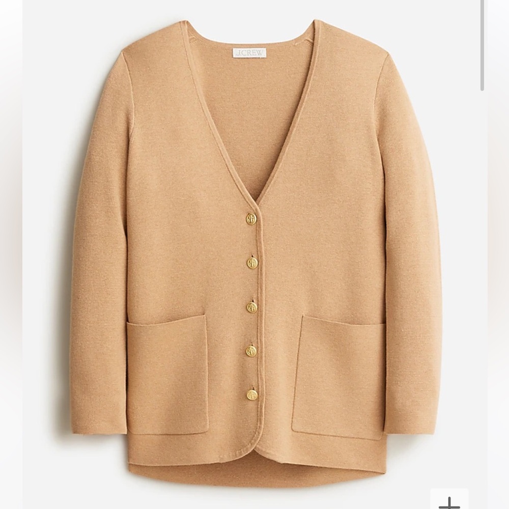 NWOT! J.Crew Giselle V-neck sweater-blazer/ Size S